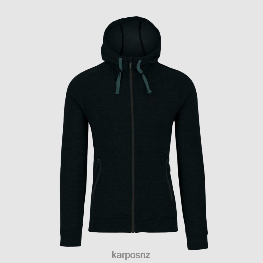 Fleece| BLACK MELANGE 0848P8182 Karpos EASYFRIZZ FULL-ZIP HOODIE Men