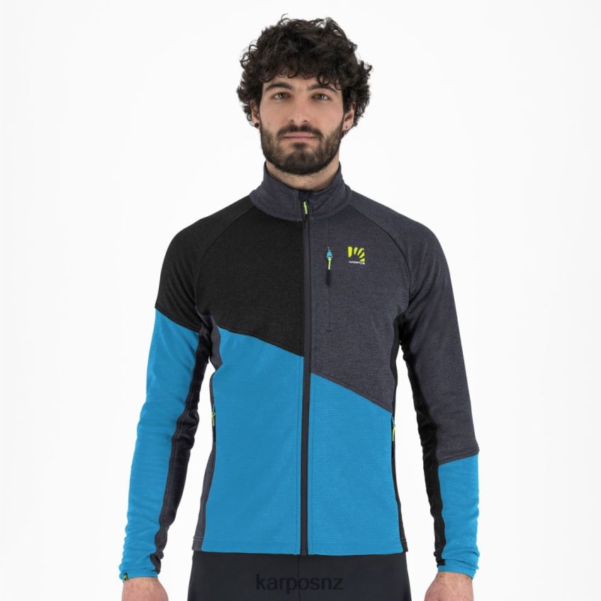 Fleece| BLUE JEWEL/BLACK/INDIA INK 0848P8239 Karpos FEDERA FULL-ZIP FLEECE Men