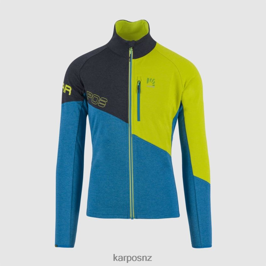 Fleece| BLUE JEWEL/BLACK/SULPHUR 0848P8254 Karpos VAL VIOLA FULL-ZIP FLEECE Men