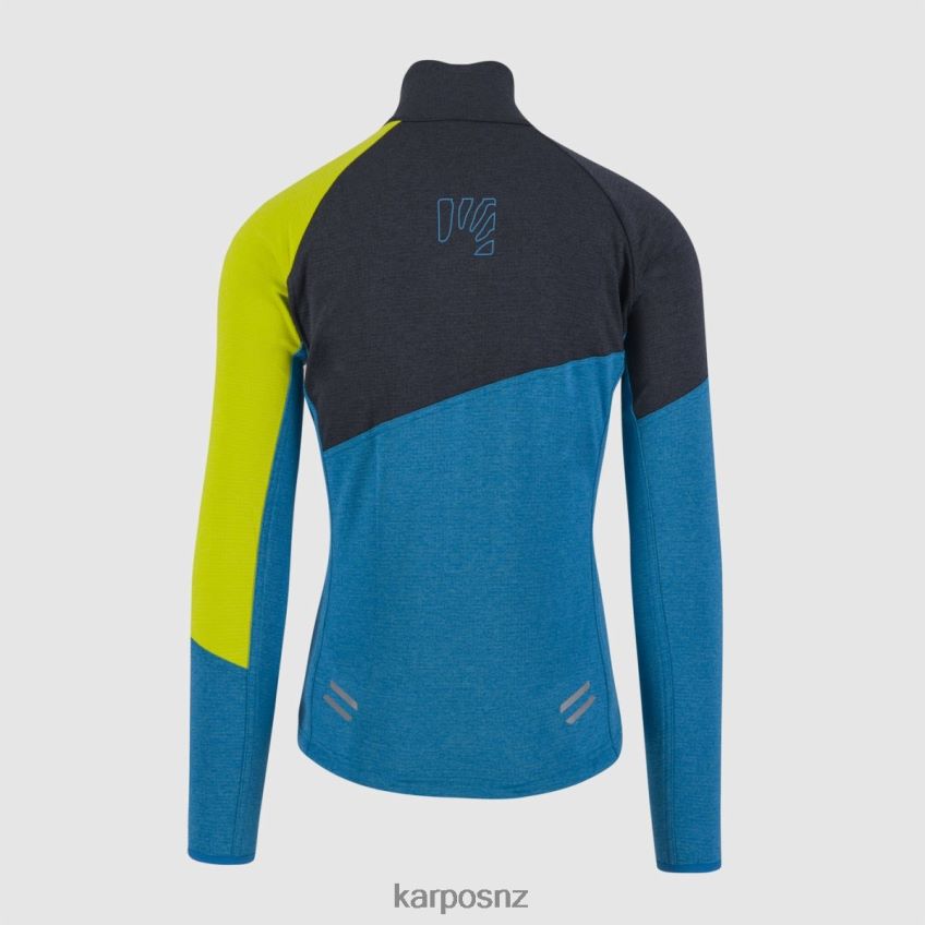 Fleece| BLUE JEWEL/BLACK/SULPHUR 0848P8254 Karpos VAL VIOLA FULL-ZIP FLEECE Men