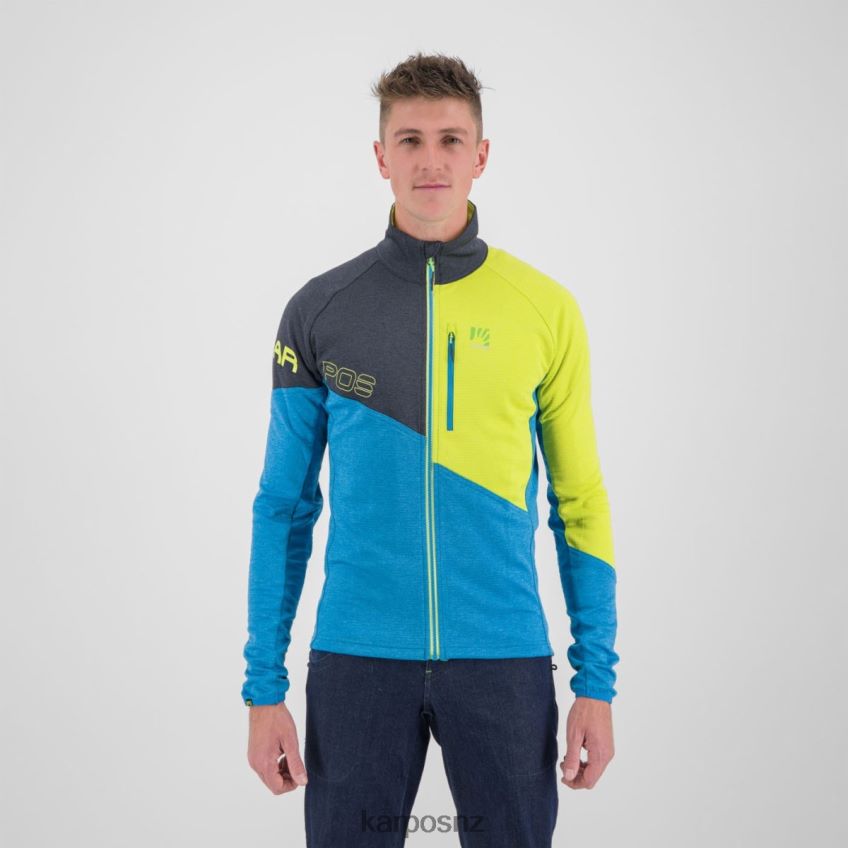 Fleece| BLUE JEWEL/BLACK/SULPHUR 0848P8254 Karpos VAL VIOLA FULL-ZIP FLEECE Men