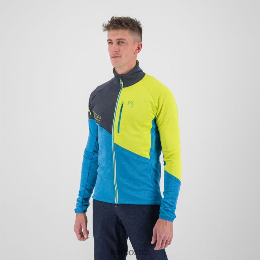 Fleece| BLUE JEWEL/BLACK/SULPHUR 0848P8254 Karpos VAL VIOLA FULL-ZIP FLEECE Men
