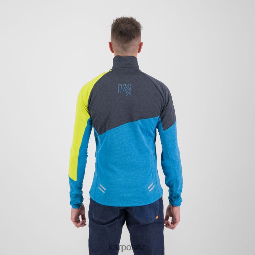 Fleece| BLUE JEWEL/BLACK/SULPHUR 0848P8254 Karpos VAL VIOLA FULL-ZIP FLEECE Men