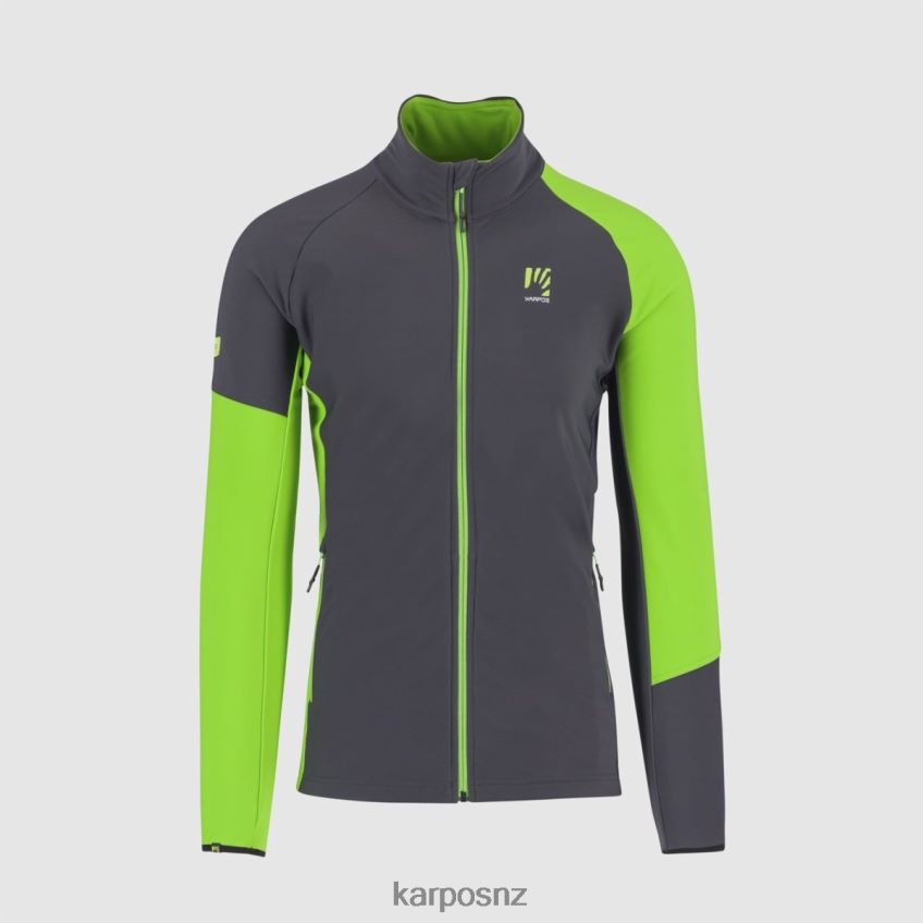 Fleece| DARK GREY APPLE GREEN 0848P8201 Karpos ALAGNA R FULL-ZIP FLEECE Men