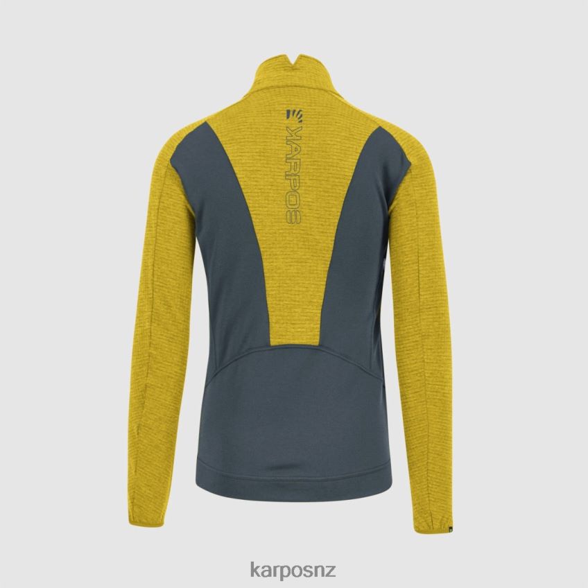 Fleece| DARK SLATE/LEMON CURRY 0848P8210 Karpos PIZZOCCO EVO FULL-ZIP FLEECE Men