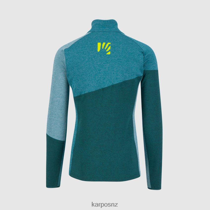 Fleece| FOREST/BALSAM/NORTH ATLANTIC 0848P8263 Karpos FEDERA HALF-ZIP FLEECE Men