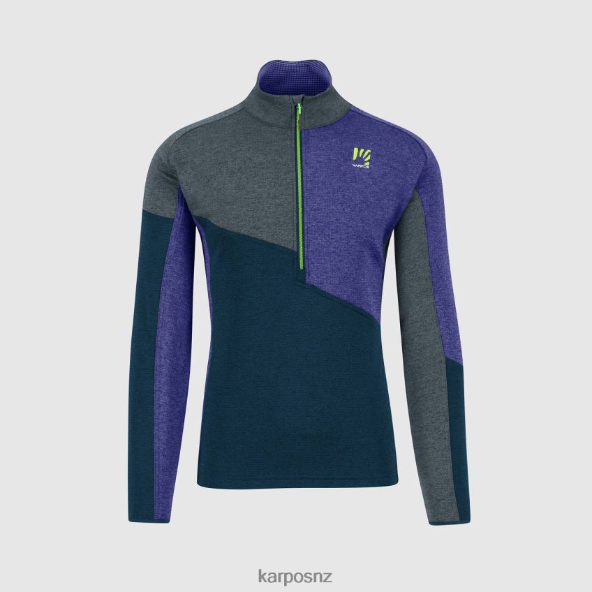 Fleece| MIDNIGHT/DARK SLATE/LIBERTY 0848P8267 Karpos FEDERA HALF-ZIP FLEECE Men