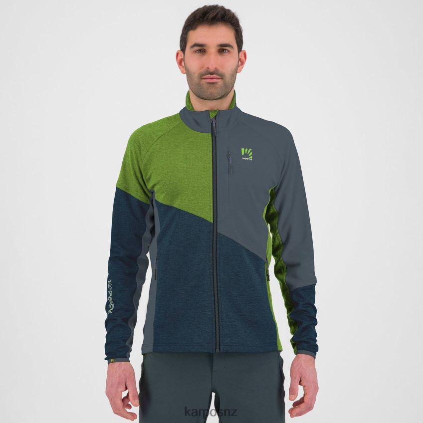 Fleece| MIDNIGHT/GREEN FLASH/DARK SLAT 0848P8240 Karpos FEDERA FULL-ZIP FLEECE Men