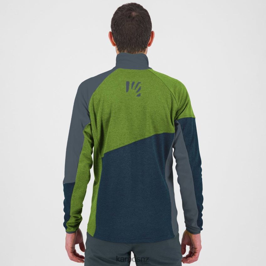 Fleece| MIDNIGHT/GREEN FLASH/DARK SLAT 0848P8240 Karpos FEDERA FULL-ZIP FLEECE Men