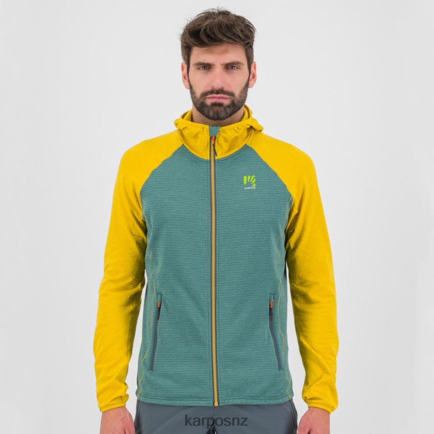 Fleece| NORTH ATLANTIC/LEMON CURRY 0848P8227 Karpos AMBRIZZOLA FULL-ZIP HOODIE Men