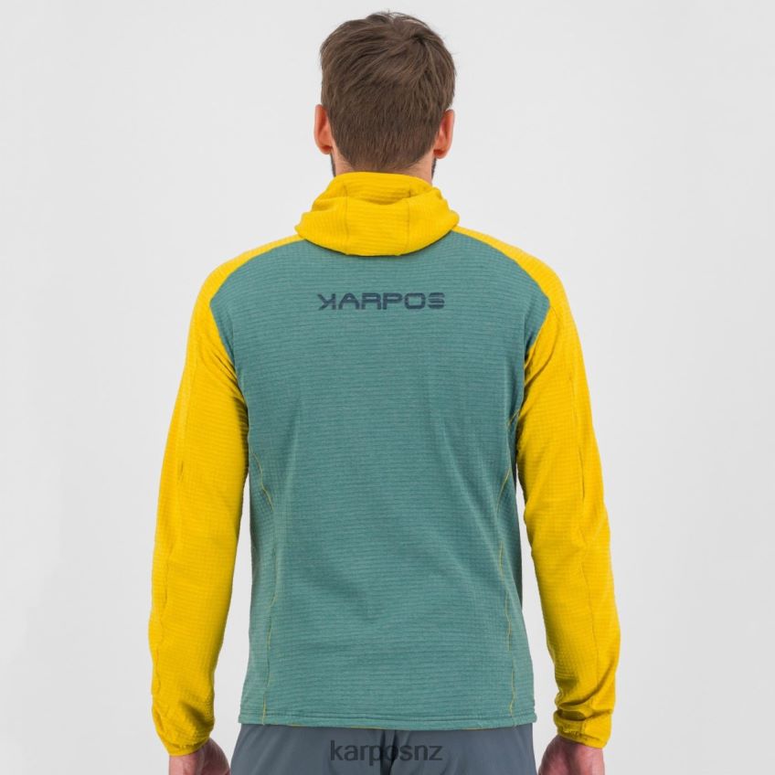 Fleece| NORTH ATLANTIC/LEMON CURRY 0848P8227 Karpos AMBRIZZOLA FULL-ZIP HOODIE Men