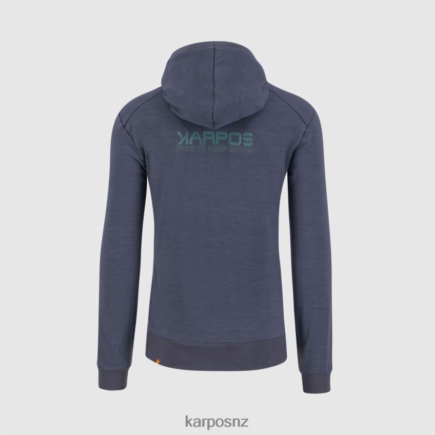 Fleece| OMBRE BLUE 0848P8183 Karpos COPPOLO MERINO FULL ZIP HOODIE Men