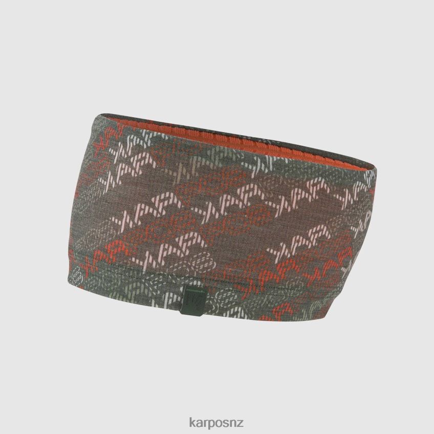 Headwear| THYME/SPICY ORANGE/WHITE 0848P8760 Karpos COPPOLO MERINO HEADBAND Men
