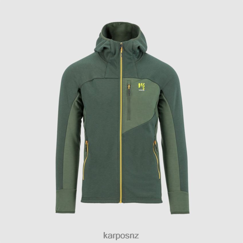 Hoody| JUNGLE GREEN/SMOKE PINE 0848P8205 Karpos MEZZODI HOODIE FLEECE Men