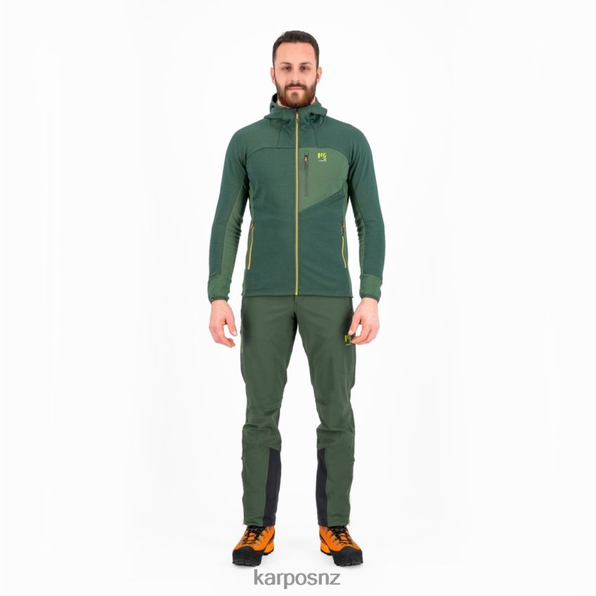 Hoody| JUNGLE GREEN/SMOKE PINE 0848P8205 Karpos MEZZODI HOODIE FLEECE Men