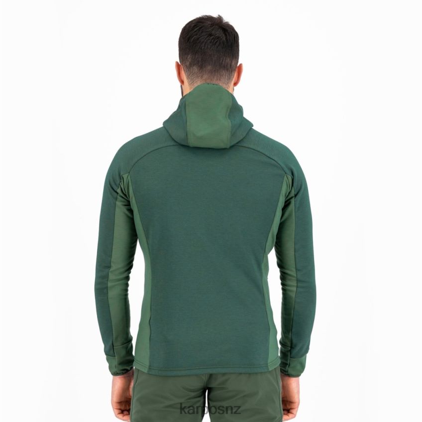 Hoody| JUNGLE GREEN/SMOKE PINE 0848P8205 Karpos MEZZODI HOODIE FLEECE Men