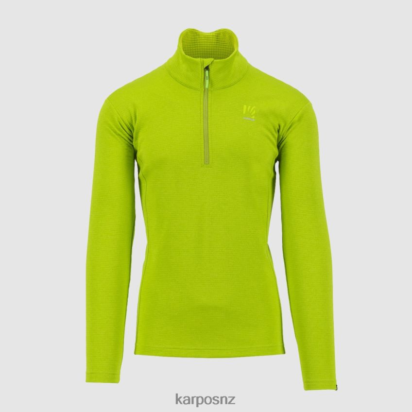 Hoody| LIME GREEN 0848P8283 Karpos PIZZOCCO HALF ZIP Men