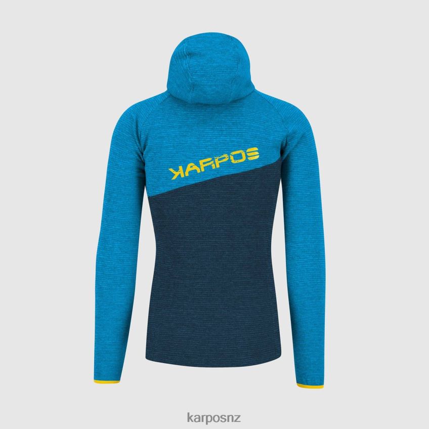 Hoody| MIDNIGHT/DIVA BLUE 0848P8179 Karpos CAMOSCIO FULL ZIP HOODIE Men