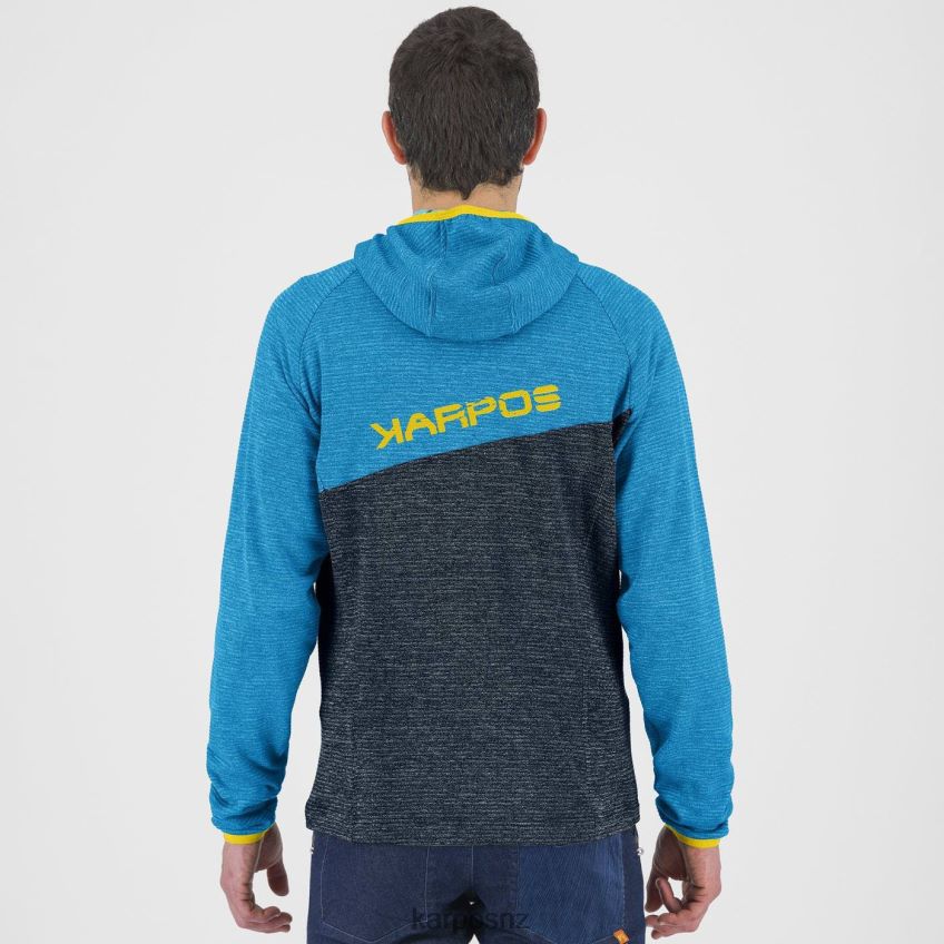 Hoody| MIDNIGHT/DIVA BLUE 0848P8179 Karpos CAMOSCIO FULL ZIP HOODIE Men