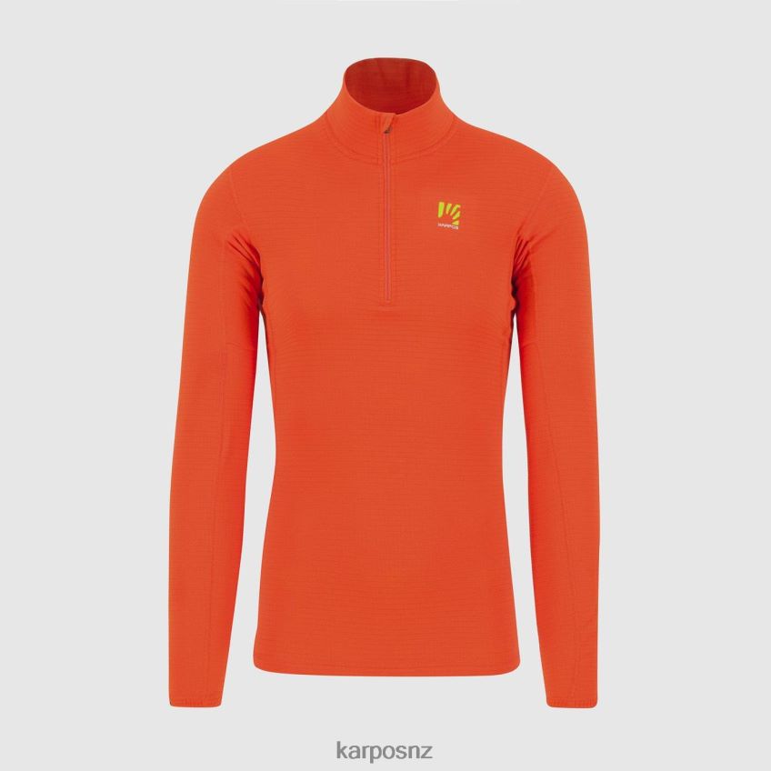 Hoody| SPICY ORANGE 0848P8280 Karpos CRODA LIGHT HALF ZIP Men