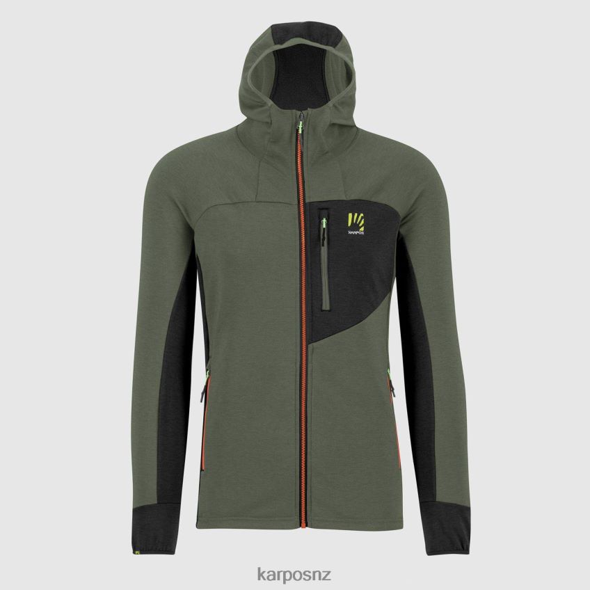 Hoody| THYME/BLACK SAND 0848P8206 Karpos MEZZODI HOODIE FLEECE Men