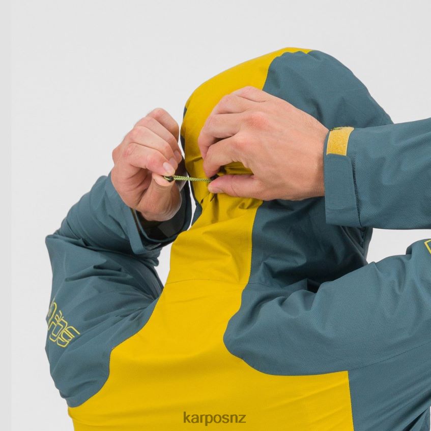 Jacket| NORTH ATLANTIC/LEMON CURRY 0848P8101 Karpos LOT RAIN JACKET Men
