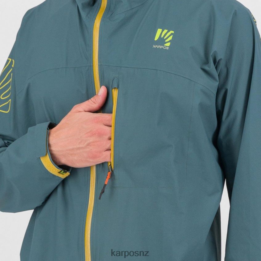 Jacket| NORTH ATLANTIC/LEMON CURRY 0848P8101 Karpos LOT RAIN JACKET Men