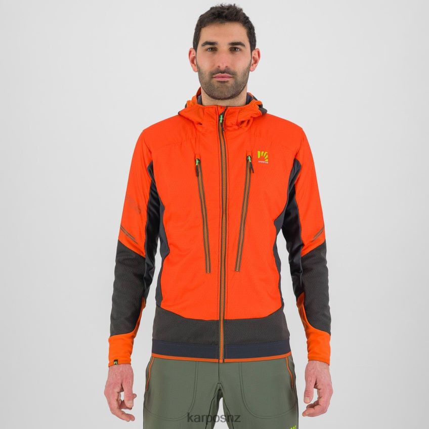 Jacket| SPICY ORANGE/BLACK SAND 0848P891 Karpos ALAGNA PLUS EVO JACKET Men
