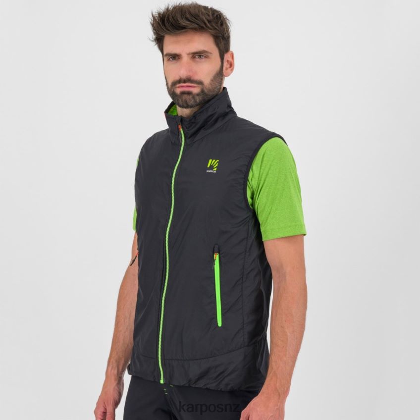 Vest| BLACK/JASMINE GREEN 0848P8128 Karpos K-PERFORMANCE HYBRID VEST Men
