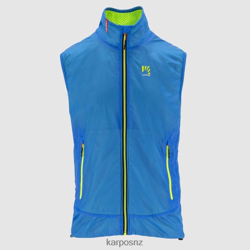 Vest| INDIGO B/JASMINE GREEN 0848P8129 Karpos K-PERFORMANCE HYBRID VEST Men