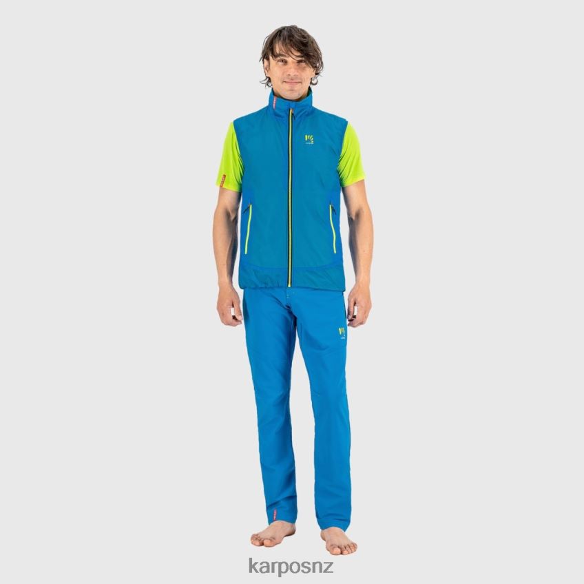 Vest| INDIGO B/JASMINE GREEN 0848P8129 Karpos K-PERFORMANCE HYBRID VEST Men