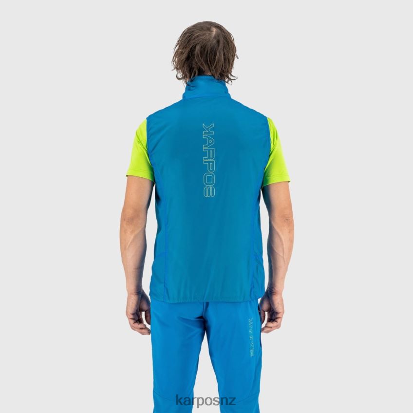 Vest| INDIGO B/JASMINE GREEN 0848P8129 Karpos K-PERFORMANCE HYBRID VEST Men