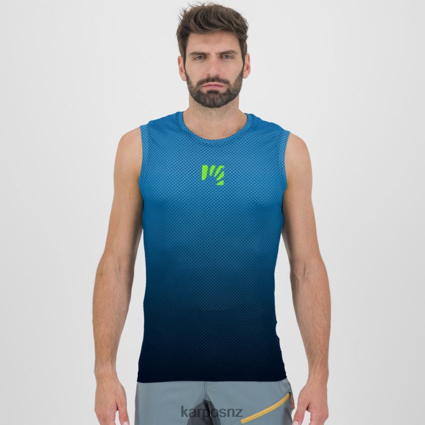 T-Shirt| BLACK/INDIGO B. 0848P8387 Karpos VERVE MESH SLEEVELESS Men