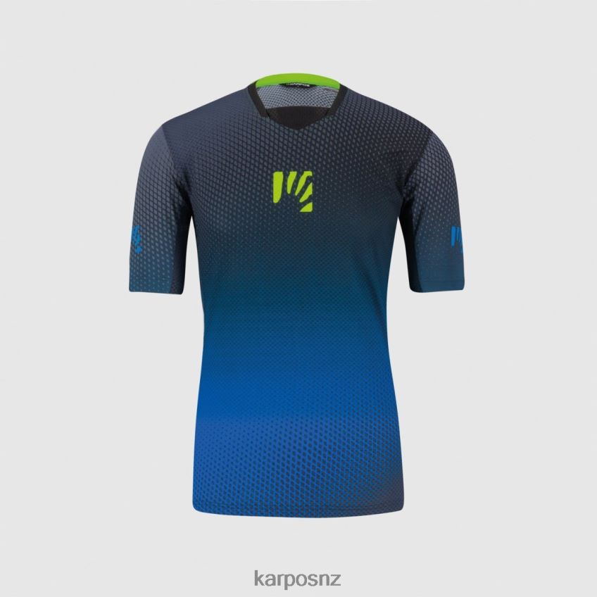 T-Shirt| BLACK/INDIGO B./GREEN FLUO 0848P8334 Karpos VAL DI DENTRO TEE Men