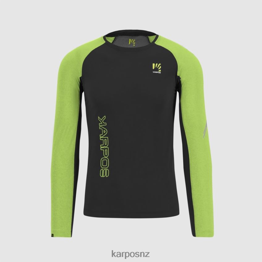 T-Shirt| BLACK/JASMINE GREEN 0848P8326 Karpos LAVAREDO JERSEY LS Men