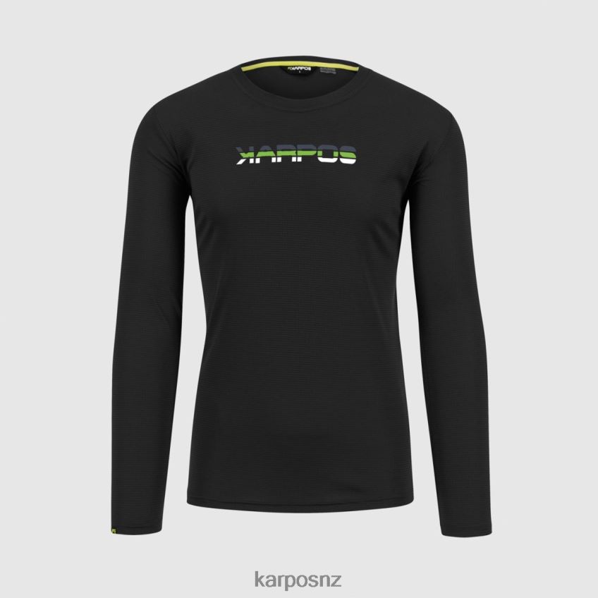 T-Shirt| BLACK/JASMINE GREEN 0848P8384 Karpos LOMA JERSEY LS Men