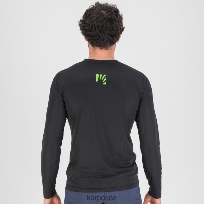 T-Shirt| BLACK/JASMINE GREEN 0848P8384 Karpos LOMA JERSEY LS Men