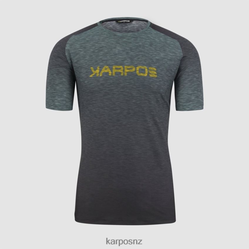 T-Shirt| BLACK/NORTH ATLANTIC/LEMON CUR 0848P8358 Karpos PRATO PIAZZA JERSEY Men