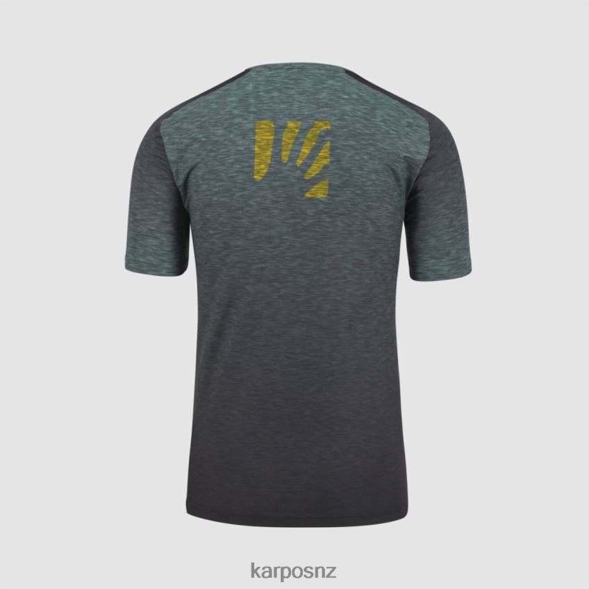 T-Shirt| BLACK/NORTH ATLANTIC/LEMON CUR 0848P8358 Karpos PRATO PIAZZA JERSEY Men