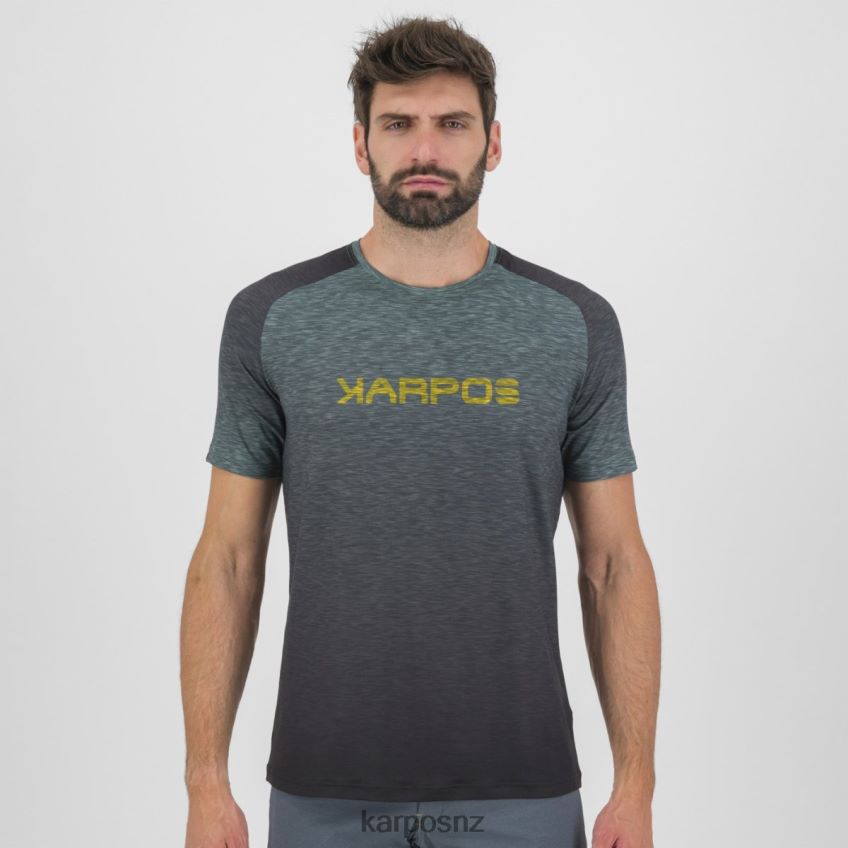 T-Shirt| BLACK/NORTH ATLANTIC/LEMON CUR 0848P8358 Karpos PRATO PIAZZA JERSEY Men