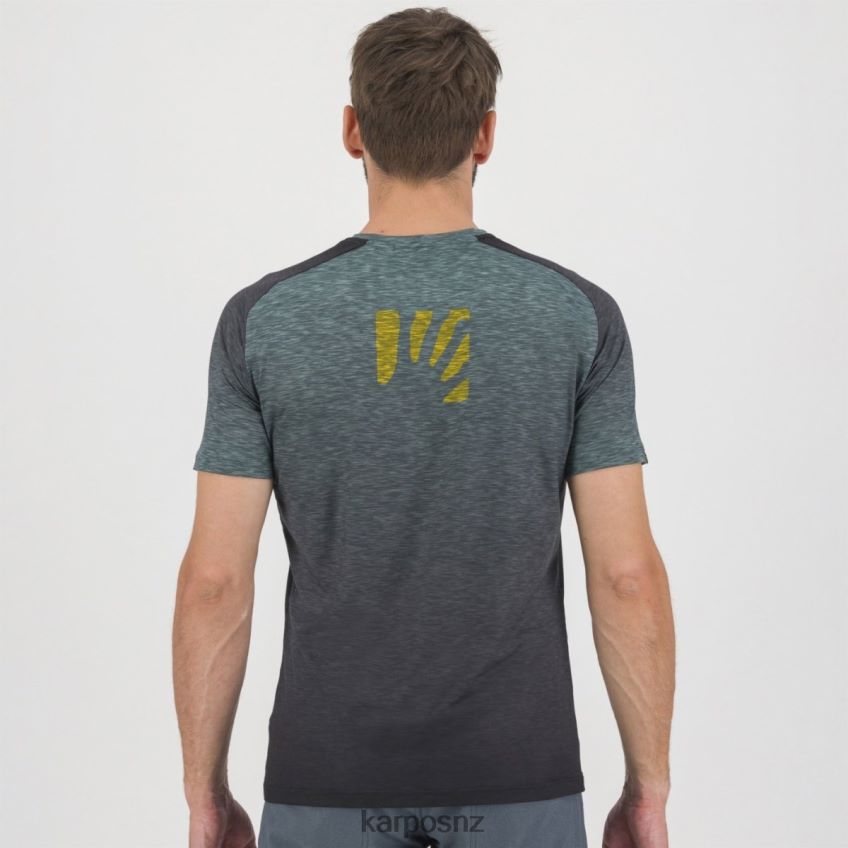 T-Shirt| BLACK/NORTH ATLANTIC/LEMON CUR 0848P8358 Karpos PRATO PIAZZA JERSEY Men