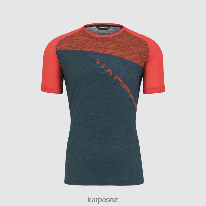 T-Shirt| DARK SEA/PAPRIKA/BALSAM 0848P8359 Karpos CRODA ROSSA JERSEY Men