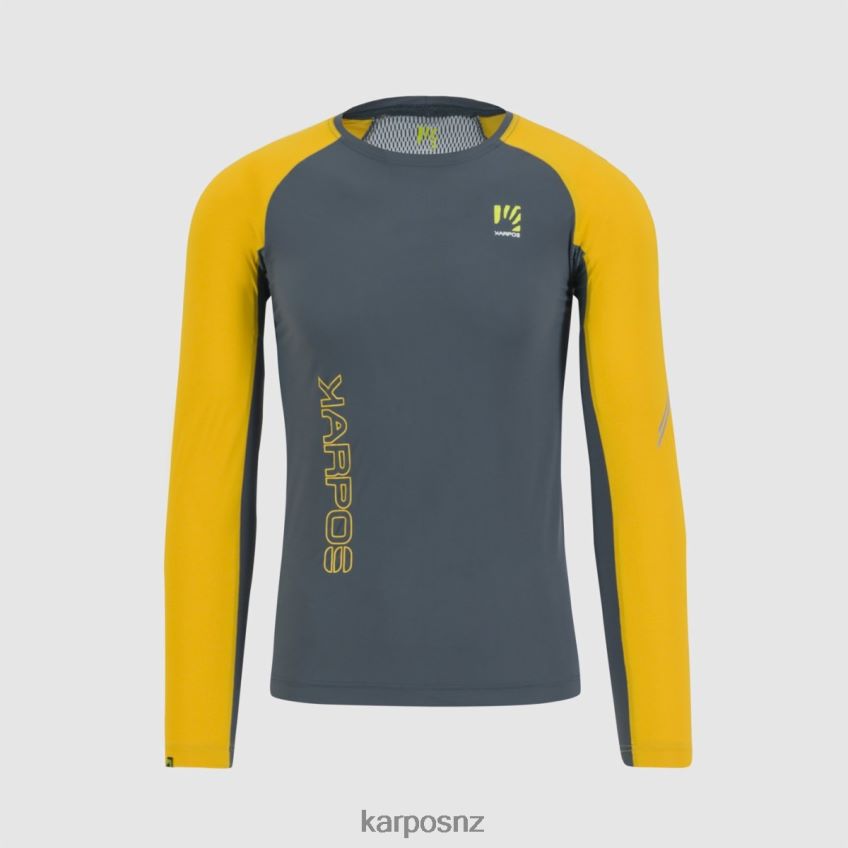 T-Shirt| DARK SLATE/LEMON CURRY 0848P8327 Karpos LAVAREDO JERSEY LS Men