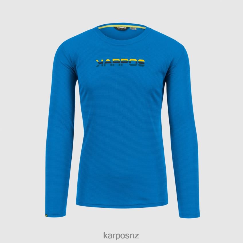 T-Shirt| INDIGO BUNTING/HIGH VISIBILITY 0848P8383 Karpos LOMA JERSEY LS Men