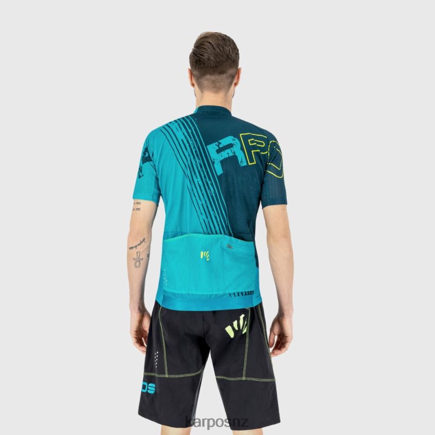 T-Shirt| INDIGO B/BLACK/GREEN F. 0848P8313 Karpos GREEN FIRE JERSEY Men