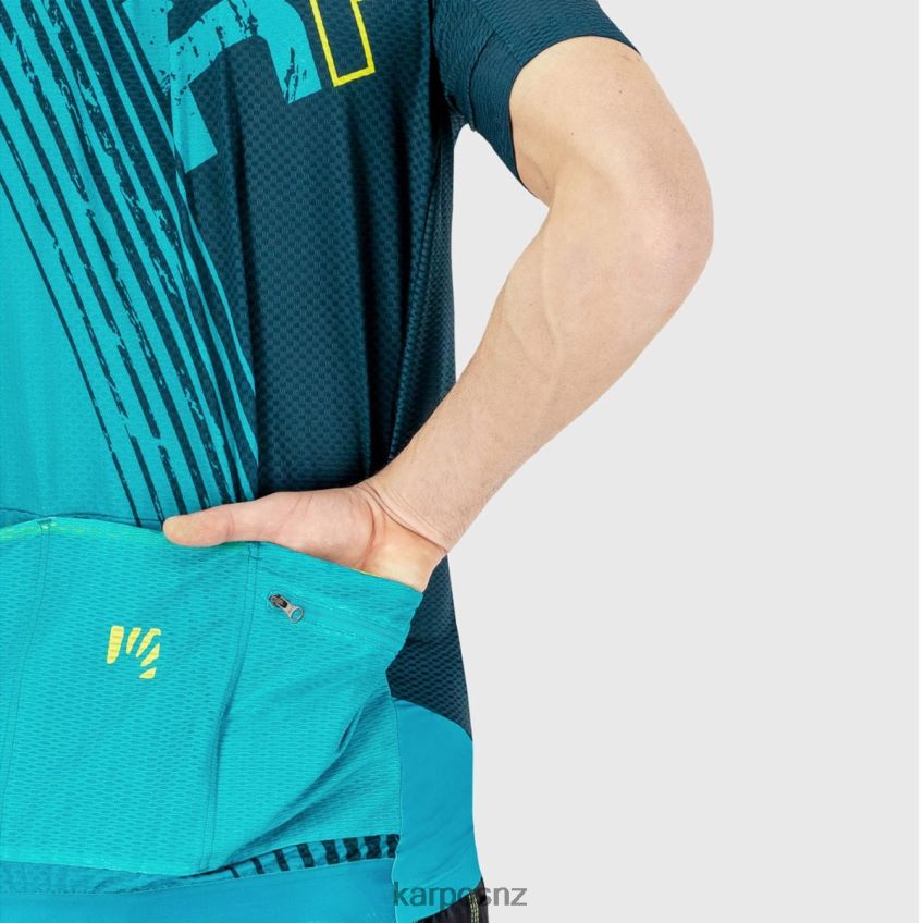 T-Shirt| INDIGO B/BLACK/GREEN F. 0848P8313 Karpos GREEN FIRE JERSEY Men