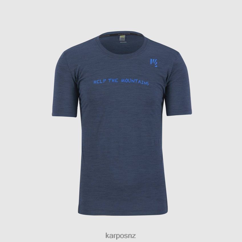 T-Shirt| MIDNIGHT/DIVA BLUE 0848P8331 Karpos VANOI MERINO T-SHIRT Men