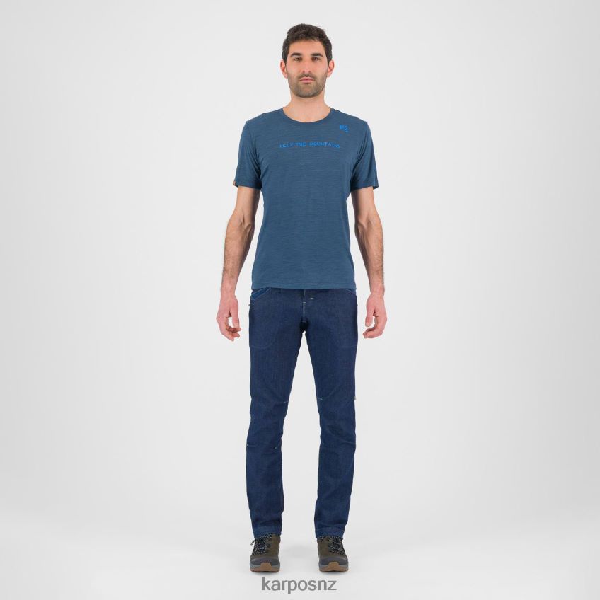T-Shirt| MIDNIGHT/DIVA BLUE 0848P8331 Karpos VANOI MERINO T-SHIRT Men