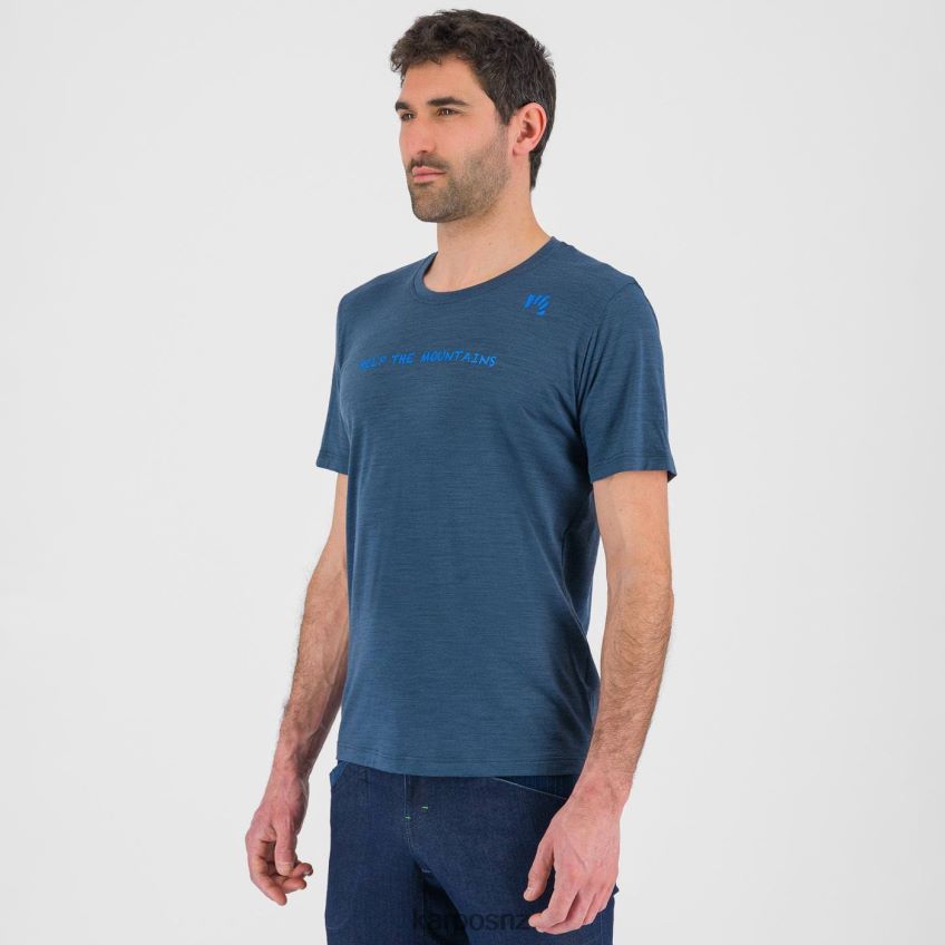 T-Shirt| MIDNIGHT/DIVA BLUE 0848P8331 Karpos VANOI MERINO T-SHIRT Men