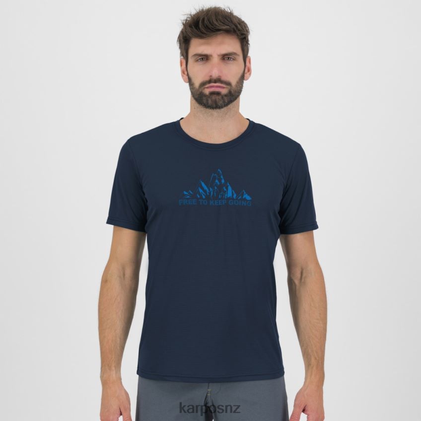 T-Shirt| OUTER SPACE/INDIGO B./TANGERIN 0848P8394 Karpos LOMA PRINT JERSEY Men